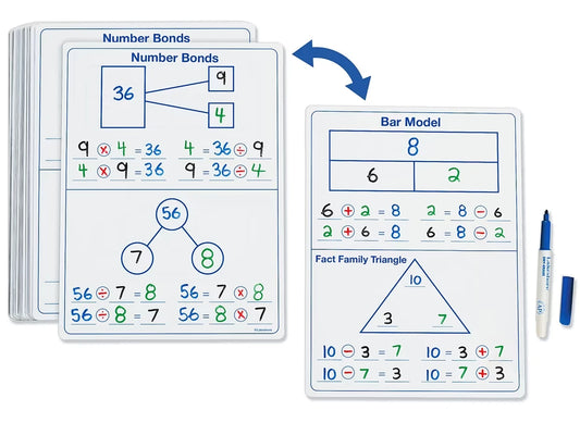 Visualize Math Write & Wipe Boards - US 3015