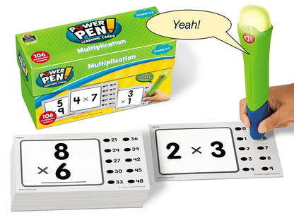 Multiplication Power Pen!® Quiz Cards - US 3853