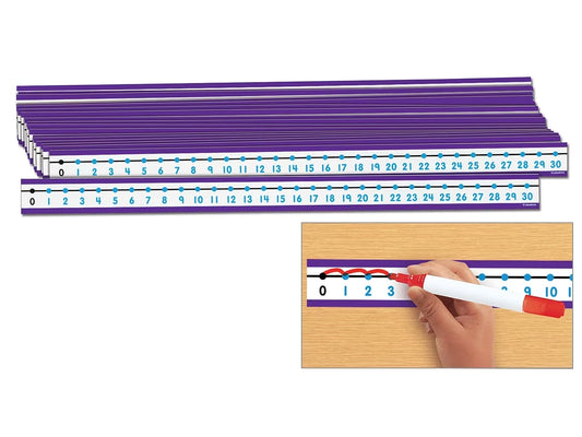 Write & Wipe Student Number Lines - Set of 30 - US 7351