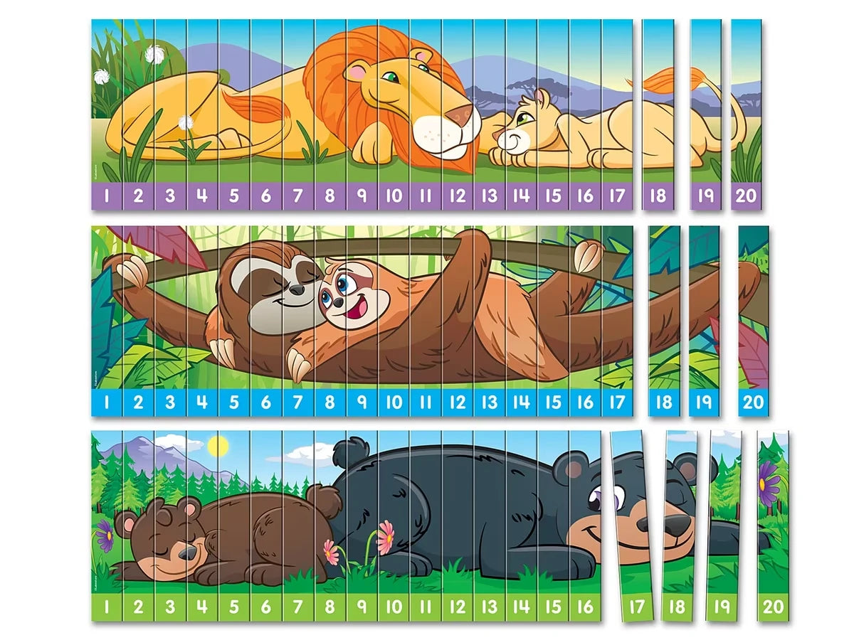 Sequencing Numbers 1-20 Puzzles - Set of 3 - US 9640