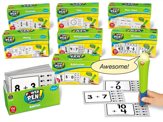 Power Pen!® Math Quiz Cards - Complete Set - US 9974