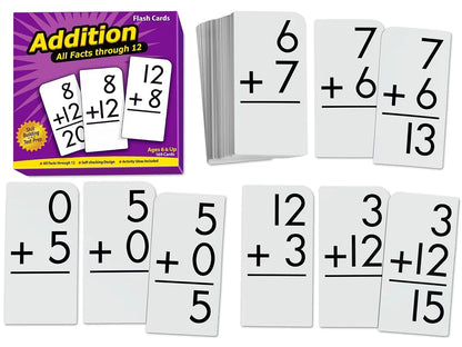 Addition All Facts 0-12 Flash Cards - US 3758