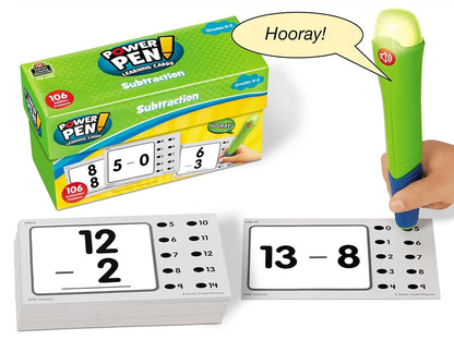 Subtraction Power Pen!® Quiz Cards - US 8984