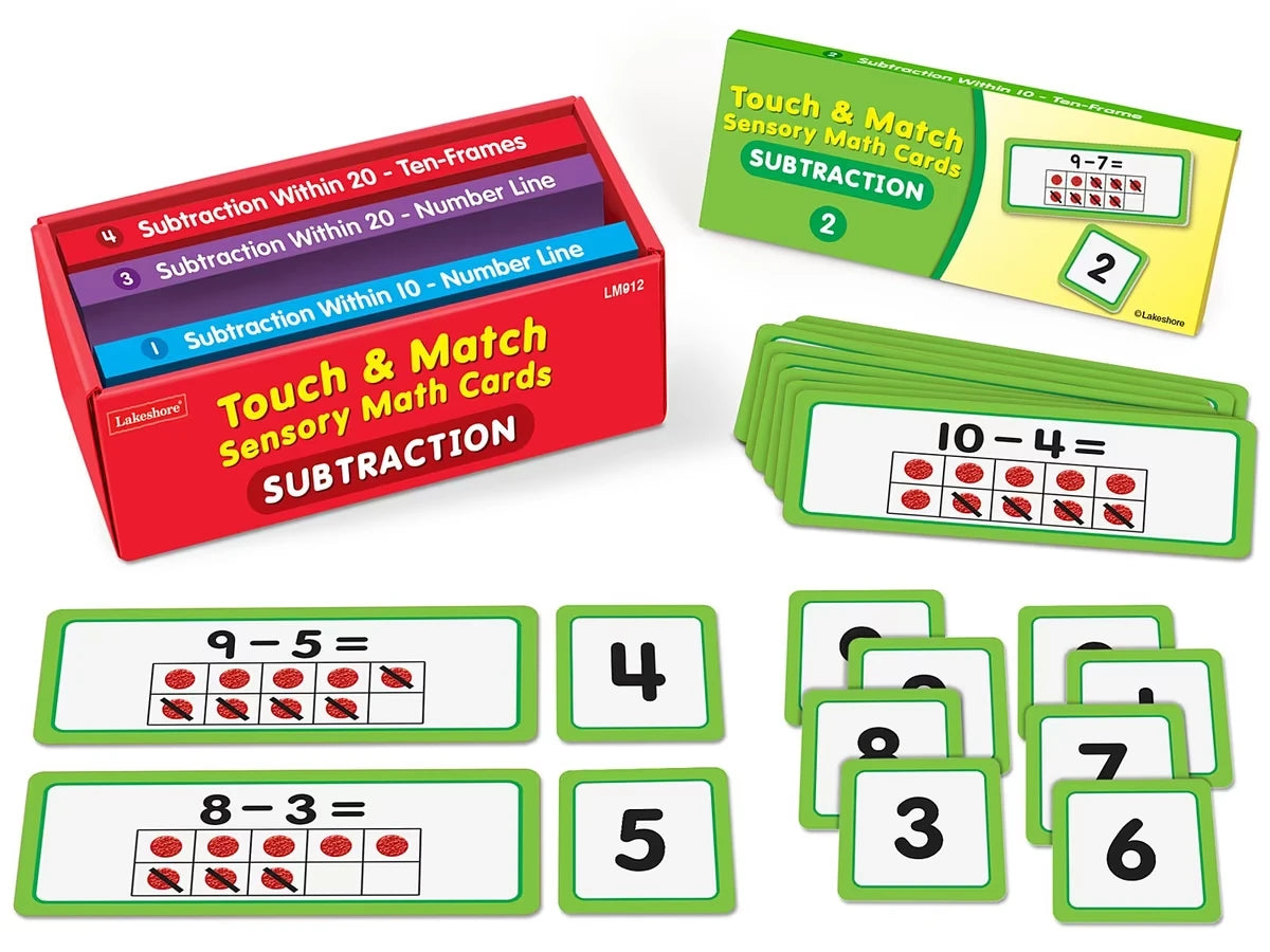 Touch & Match Sensory Subtraction Cards - US 9843