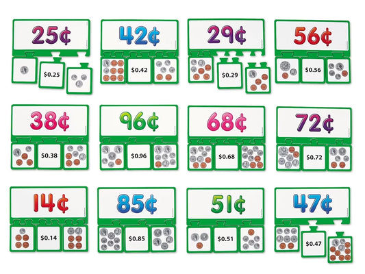 Money Equivalency Puzzles - US 3536
