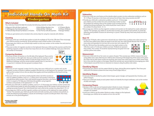 Individual Hands-On Math Kit – Kindergarten - US 5219