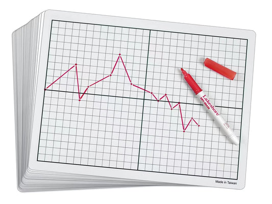 Write & Wipe Graphing Boards with X-Y Axis - Set of 30 - US 5467