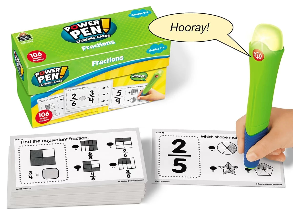 Fractions Power Pen!® Quiz Cards - US 5718