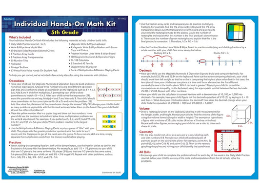 Individual Hands-On Math Kit – Gr. 5 - US 2541