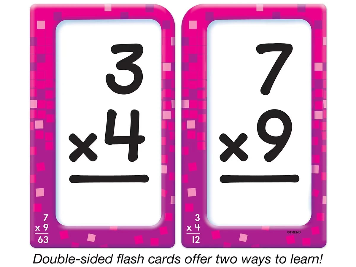 Multiplication 0-12 Pocket Flash Cards - US 9784