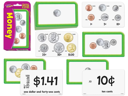 Money Pocket Flash Cards - US 9410