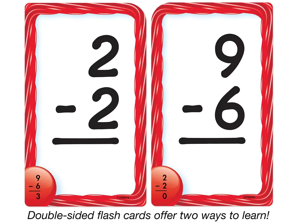 Subtraction 0-12 Pocket Flash Cards - US 9042
