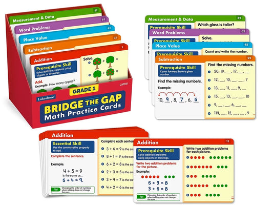 Bridge the Gap! Math Practice Cards - Gr. 1 - US 7253