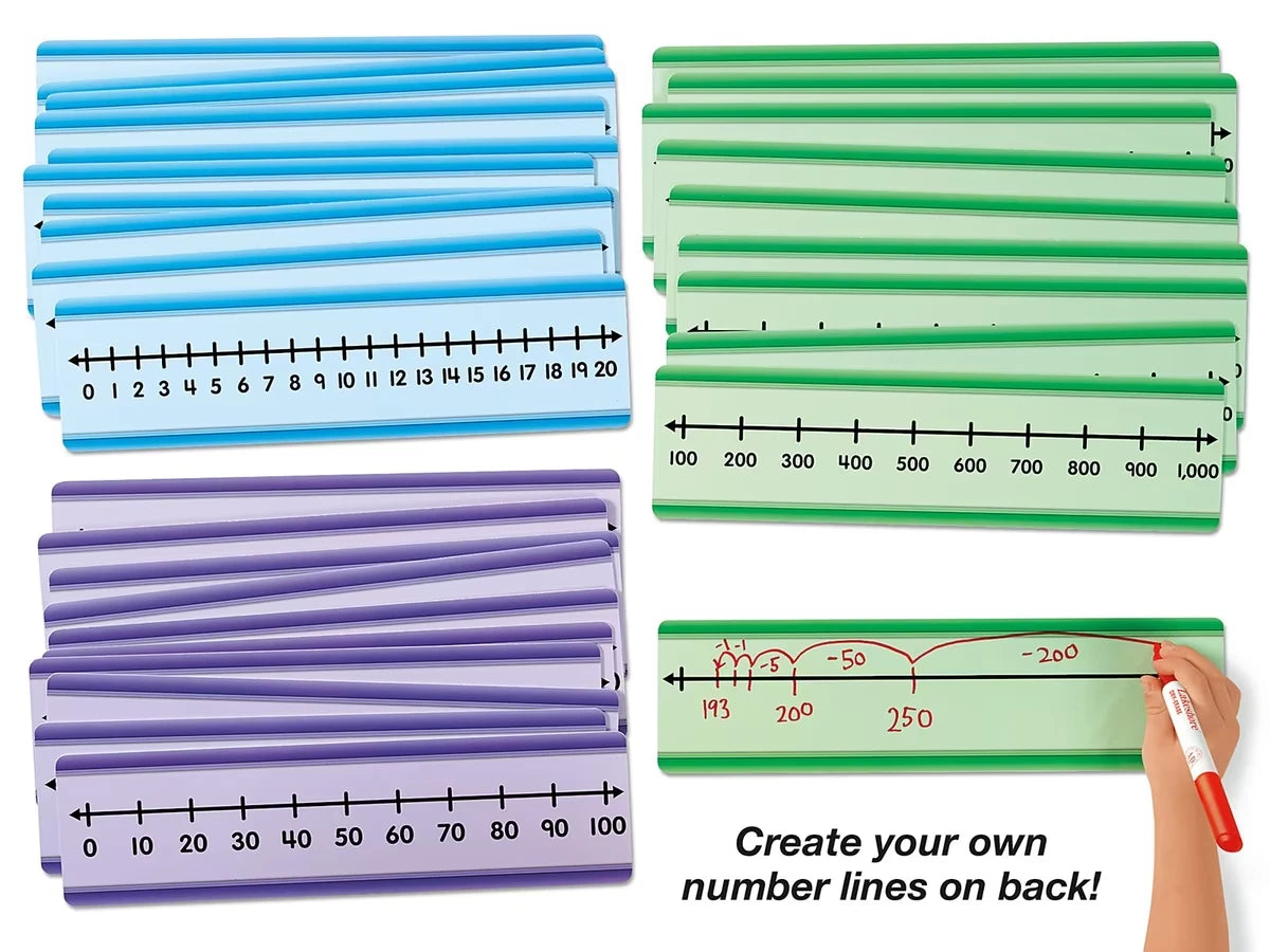 Student Write & Wipe Number Lines - Whole Numbers - US 3560