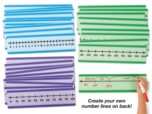 Student Write & Wipe Number Lines - Whole Numbers - US 3560