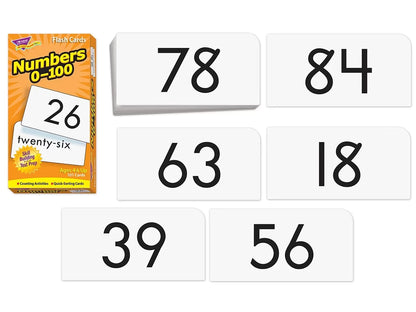 Numbers 0-100 Flash Cards - US 1283