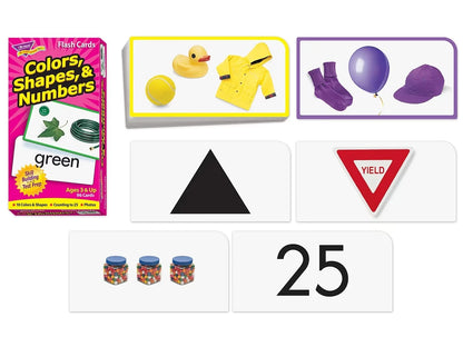Colors, Shapes & Numbers Flash Cards - US 5322