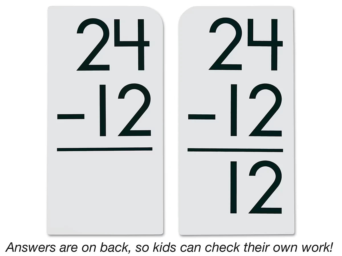 Subtraction All Facts 0-12 Flash Cards - US 9236