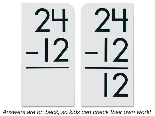 Subtraction All Facts 0-12 Flash Cards - US 9236