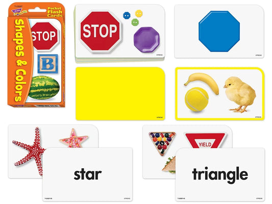 Shapes & Colors Pocket Flash Cards - US 9930