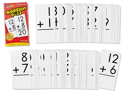 Addition 0-12 Flash Cards- 91 Cards - US 4699