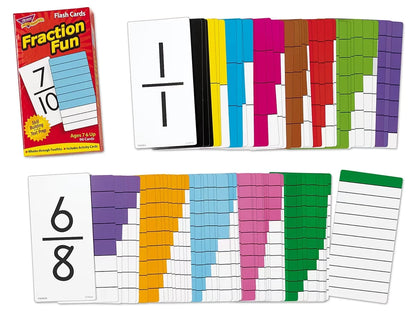 Fraction Fun Flash Cards- 96 Cards - US 1935