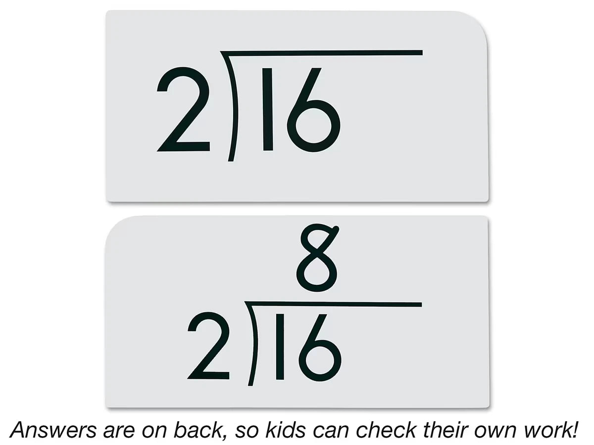 Division All Facts 0-12 Flash Cards - US 7902