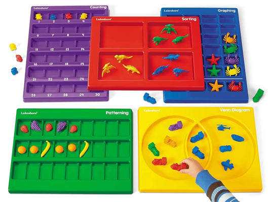 Lakeshore Hands-On Math Trays - Complete Set - US 6720