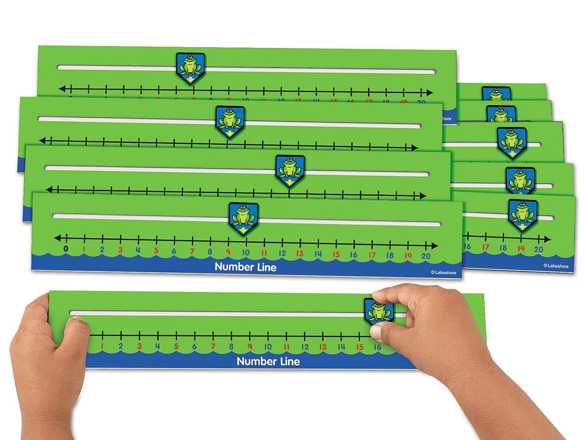 Number Line Slider Boards - Set of 10 - US 9929