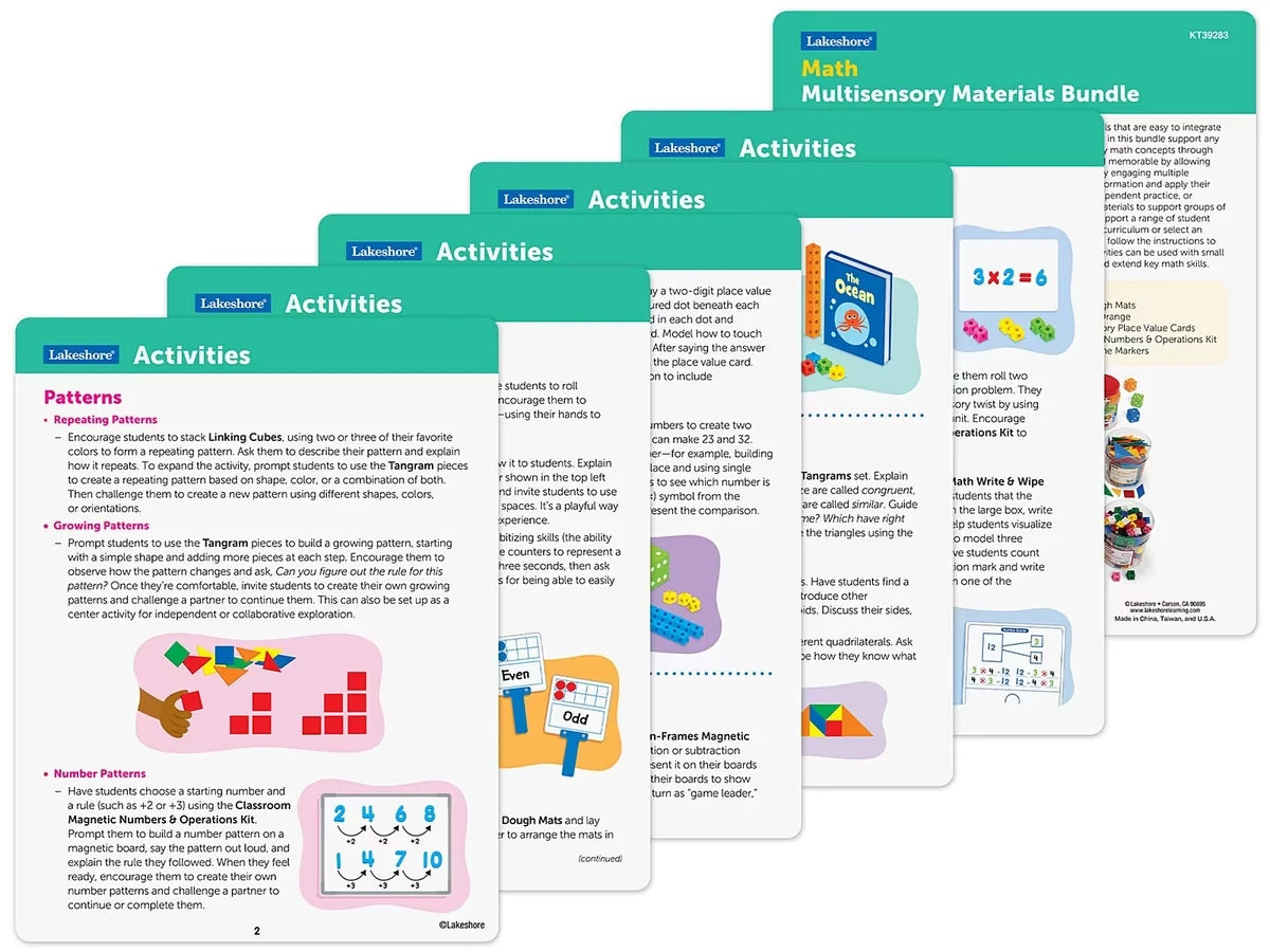Math Multisensory Materials Bundle - US 6379