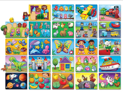 Lakeshore Preschool Puzzle Library with Rack - US 2197