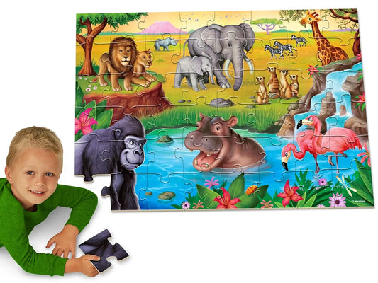 Safari Animals Floor Puzzle - US 9104