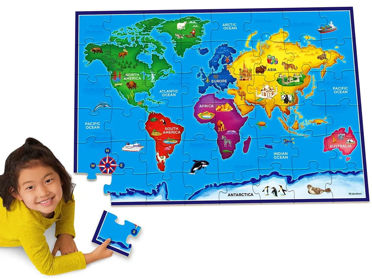 World Map Floor Puzzle - US 3366