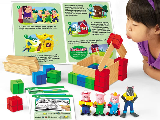 The Three Little Pigs Problem Solving STEM Kit - US 5153