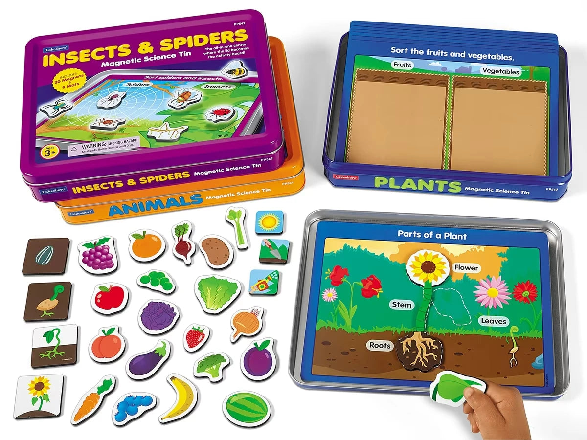 Living Things Magnetic Activity Tins - Complete Set - US 2270
