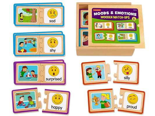 Moods & Emotions Wooden Match-Ups - US 9837