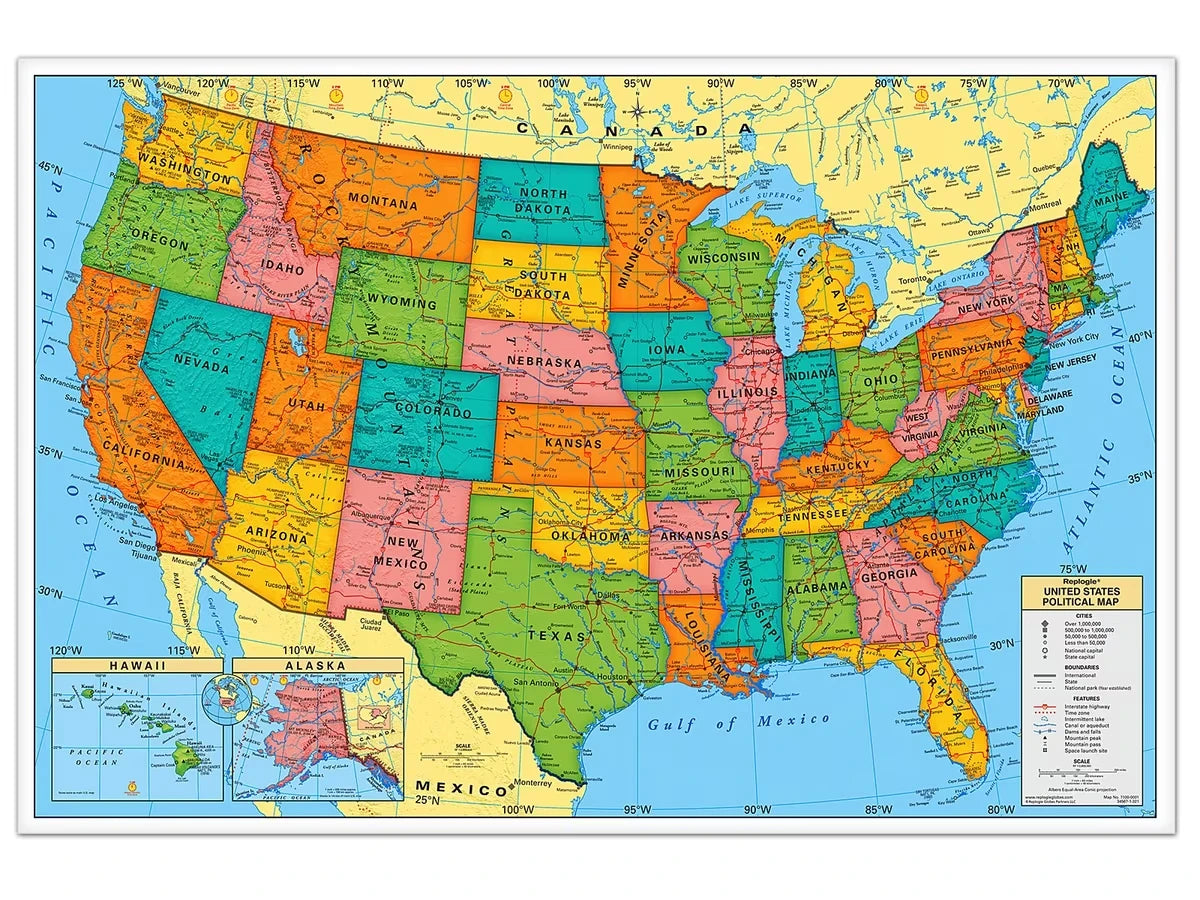 Write & Wipe U.S.A. Wall Map - US 4169