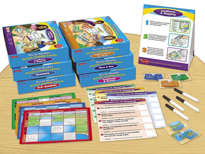 Social Studies Instant Learning Centers - Complete Set - US 9717
