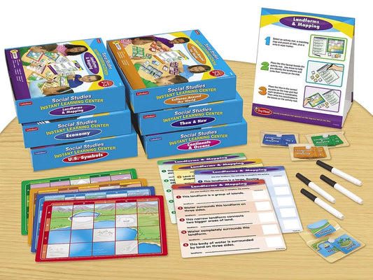 Social Studies Instant Learning Centers - Complete Set - US 9717