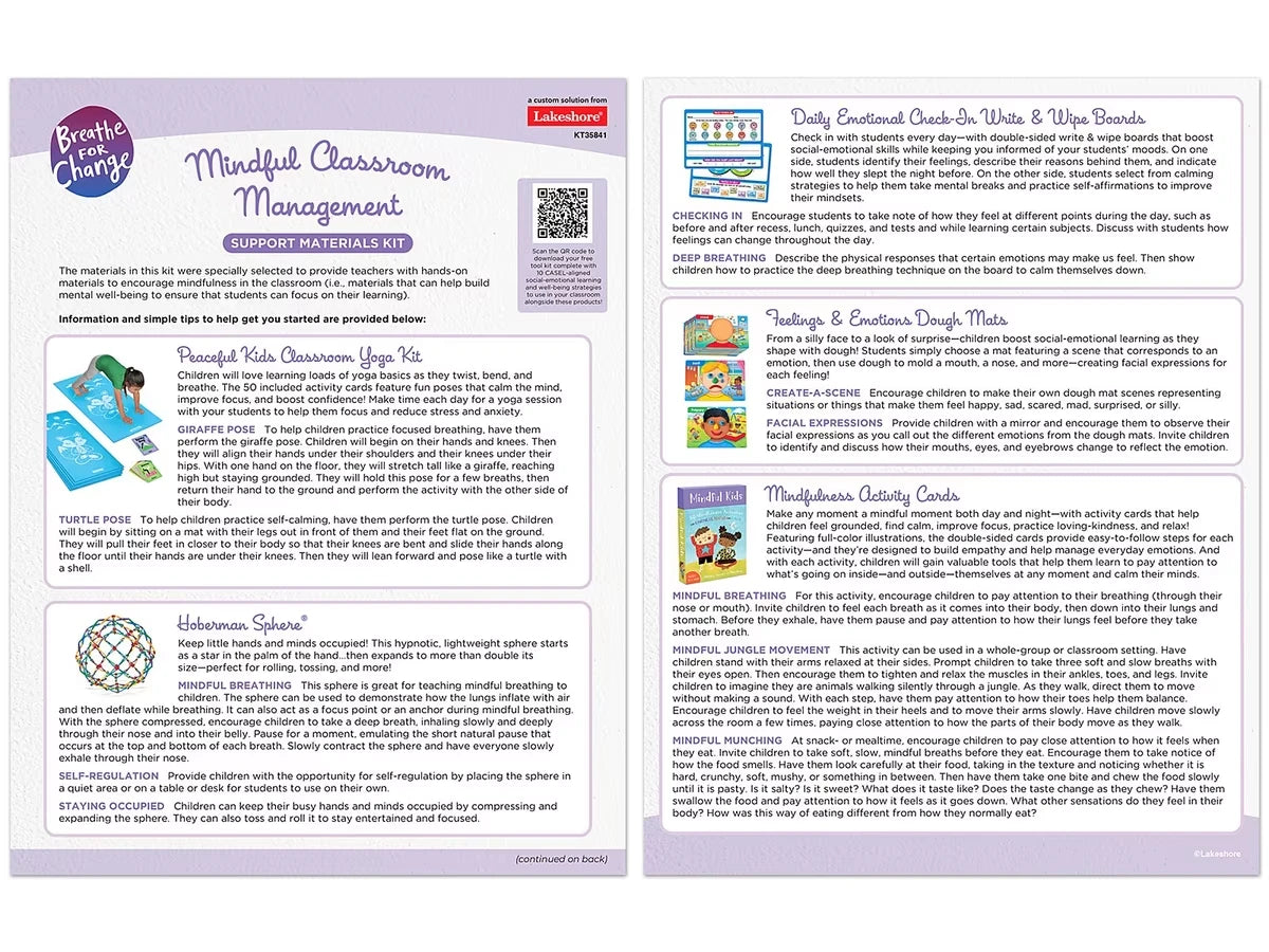 Breathe For Change Mindful Classroom Management - US 6250