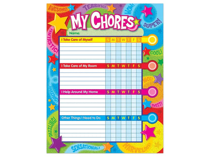 My Chores Charts - Set of 25 - US 1279