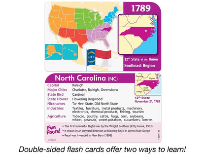 States & Capitals Pocket Flash Cards - US 5130