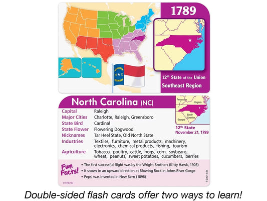 States & Capitals Pocket Flash Cards - US 5130