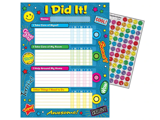 I Did It! Chore Charts - Set of 25 - US 4428