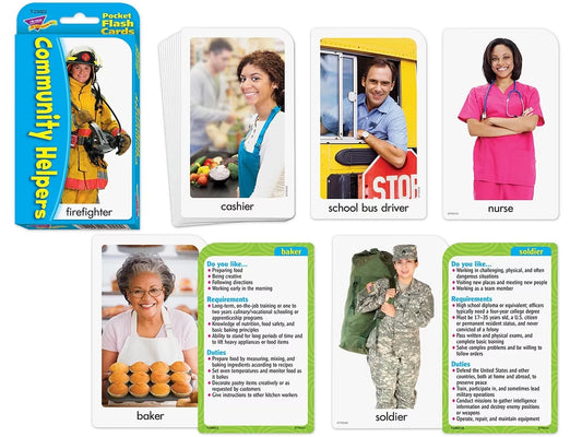Community Helpers Pocket Flash Cards - US 2341