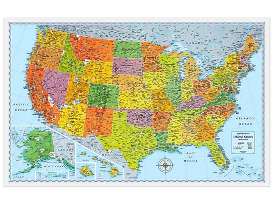 Foldout U.S.A. Map - US 5176