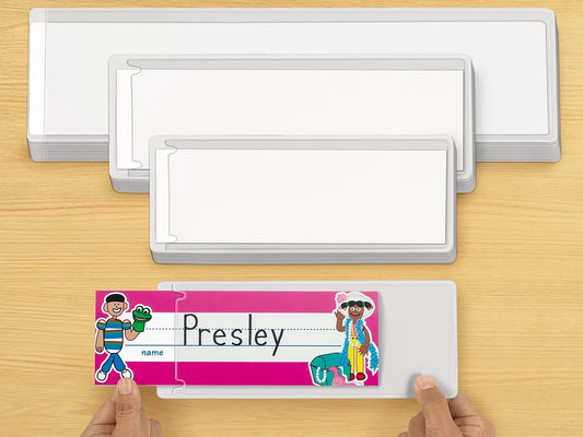 Self-Adhesive Nameplate Sleeves - Set of 12 - US 3073