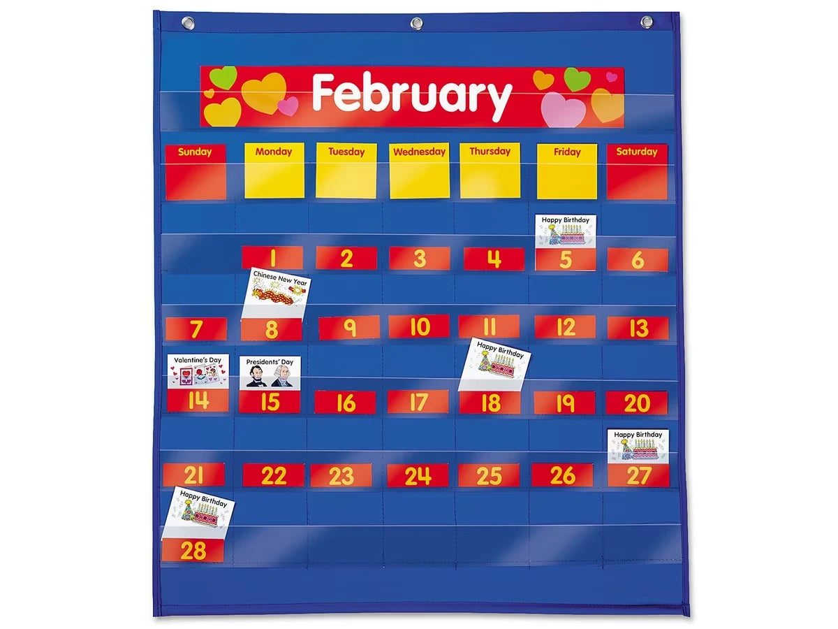 Classroom Calendar Pocket Chart - US 6068