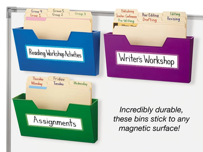 Magnetic Folder Bins - Set of 3 - US 4733