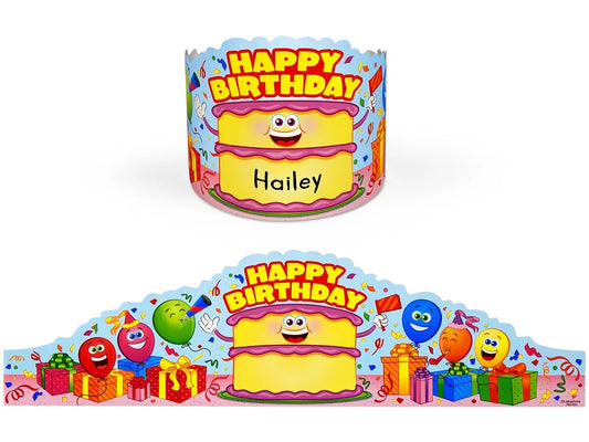 Smiling Cake Birthday Crowns - US 1320